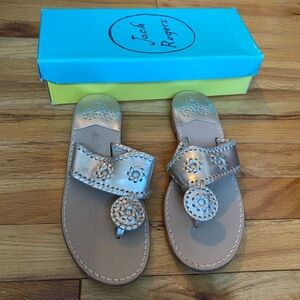 Jack Rogers Metallic Sandals size 8